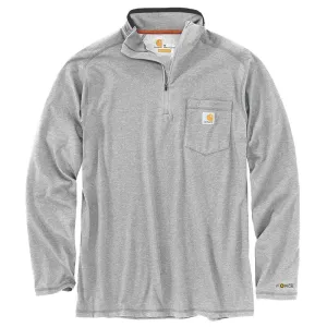 104255 - Carhartt Men's Force Relaxed Fit Midweight Long-Sleeve Quarter-Zip T-Shirt