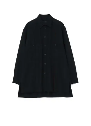 1/10 FLANNEL   COTTON/THORNY JACQUARD VERTICAL GUSSET SHIRTS
