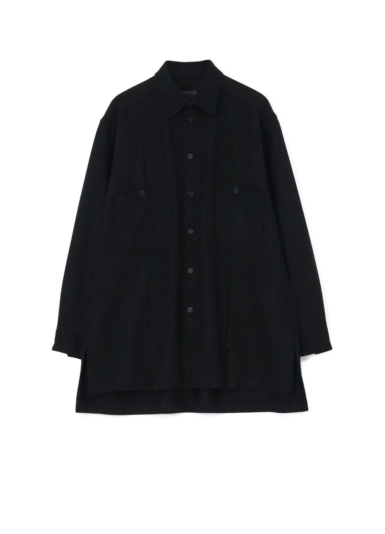 1/10 FLANNEL   COTTON/THORNY JACQUARD VERTICAL GUSSET SHIRTS