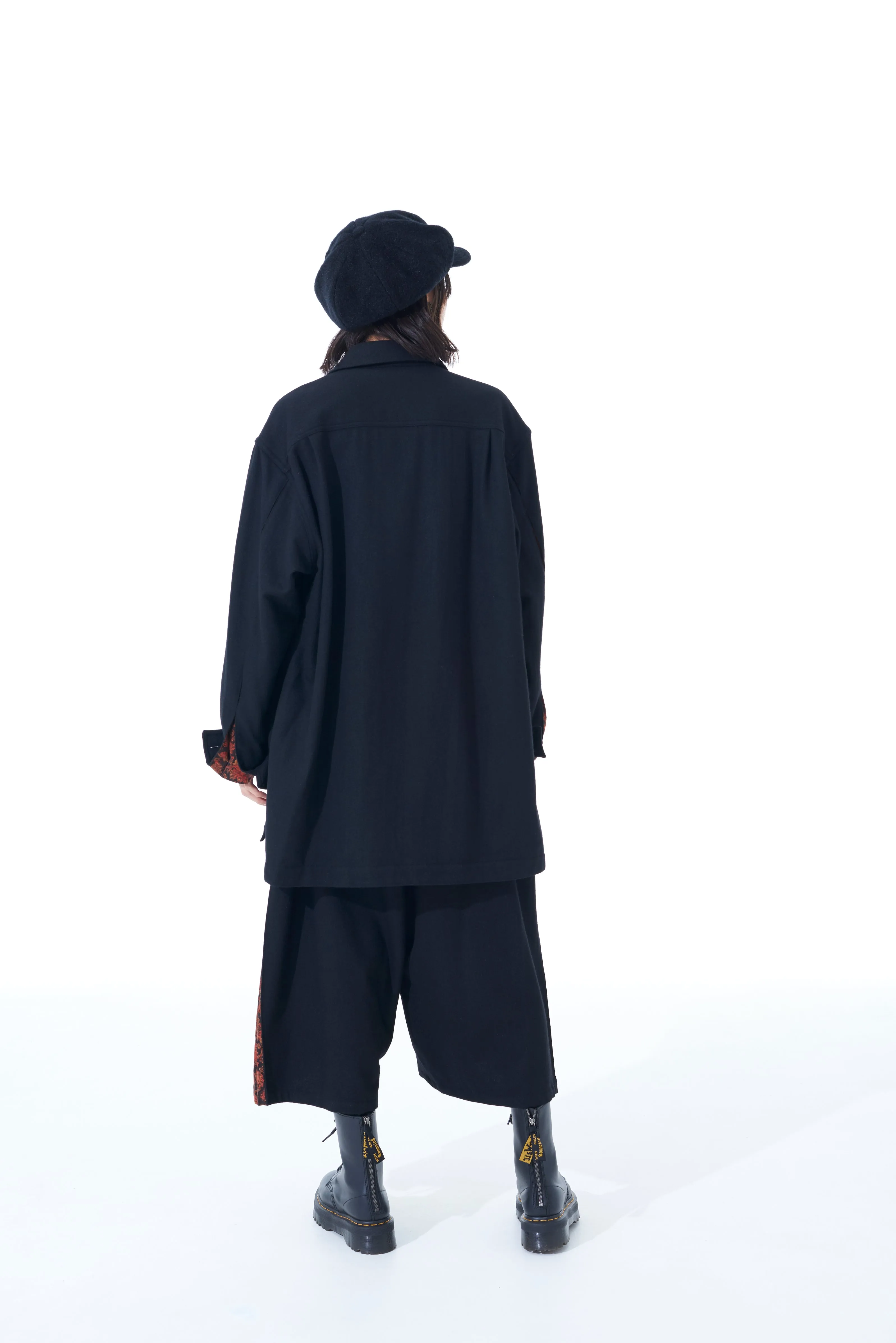 1/10 FLANNEL   COTTON/THORNY JACQUARD VERTICAL GUSSET SHIRTS