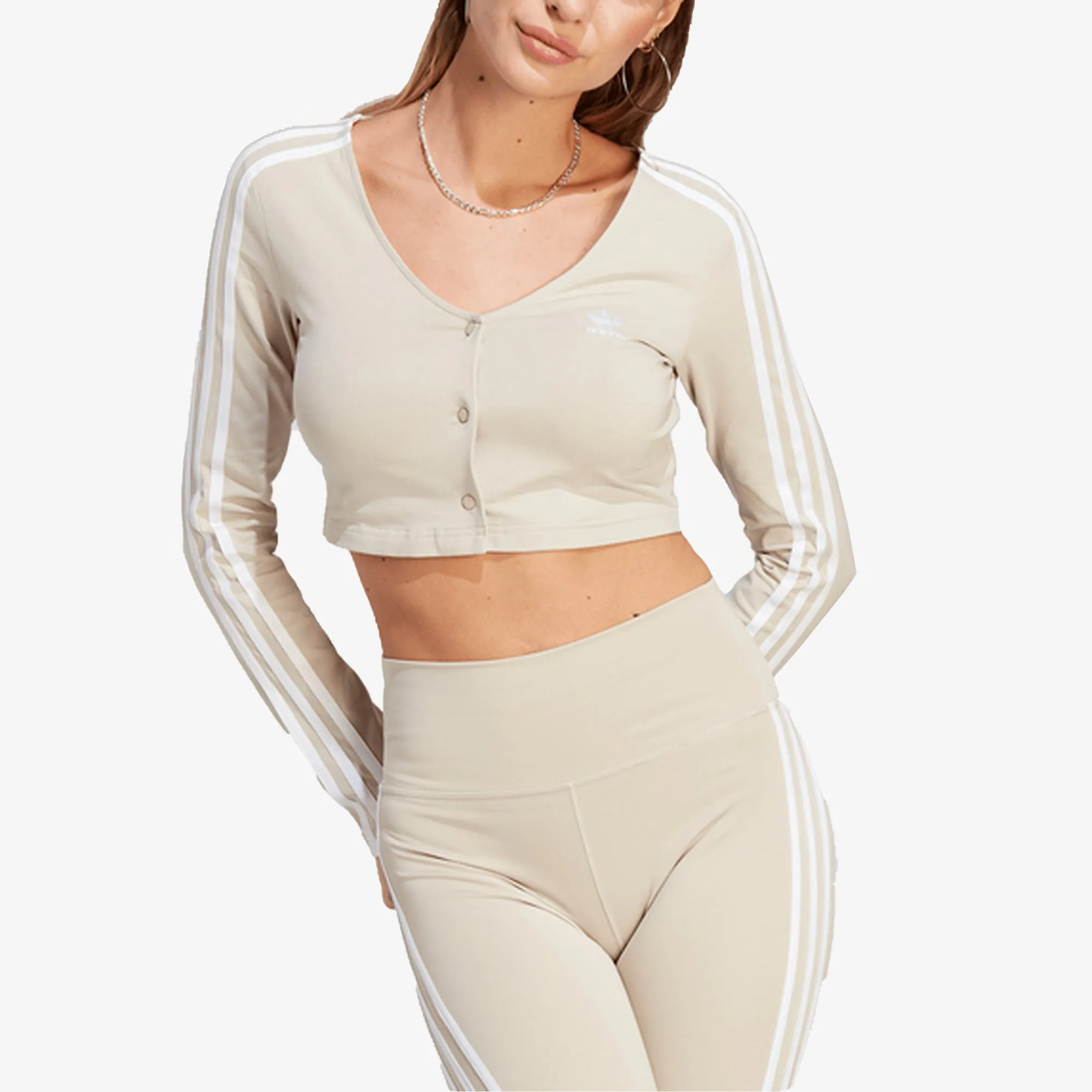 Adidas Originals | WMN'S BUTTON LS  { WONDER BEIGE