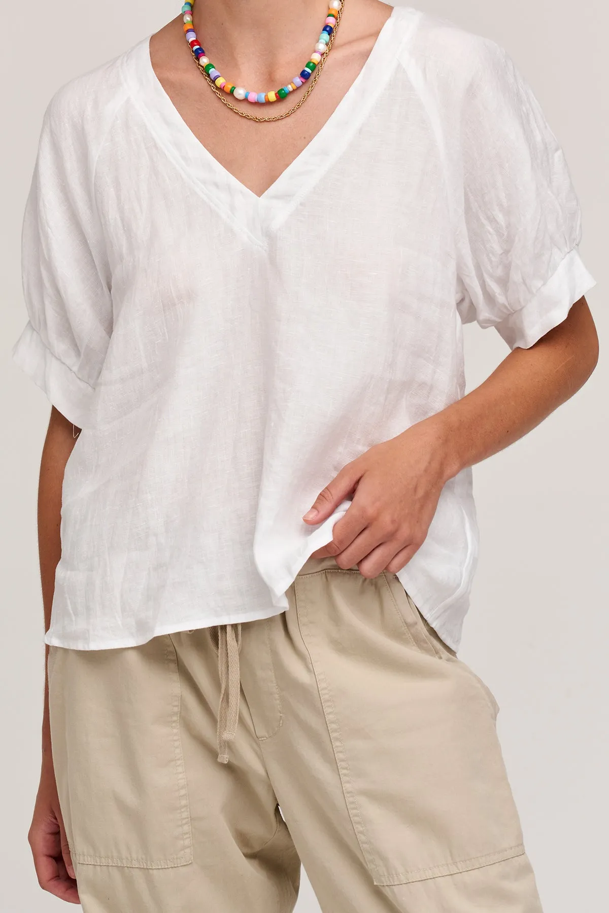 ADLEY LINEN TOP