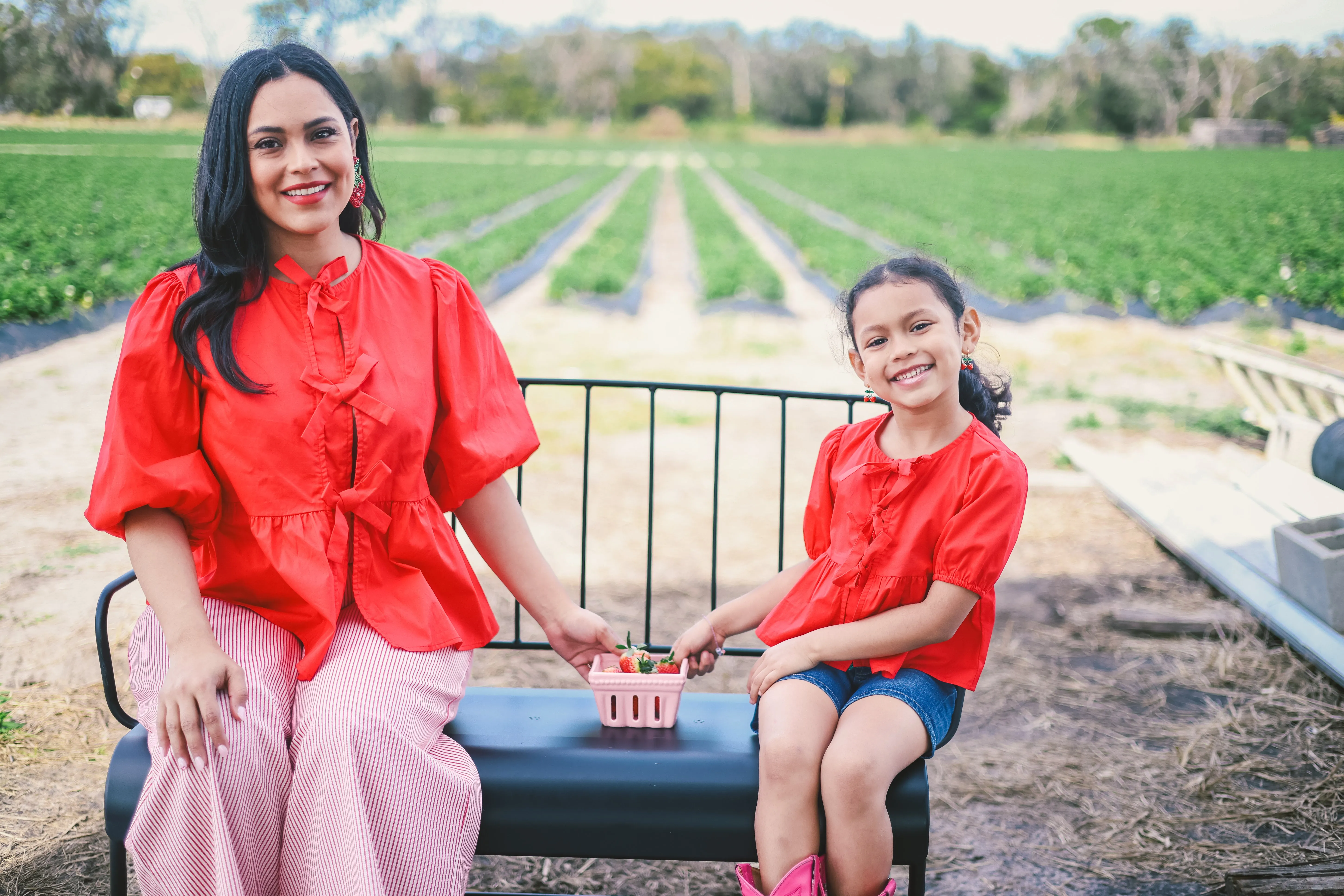 Alora Blouses-red