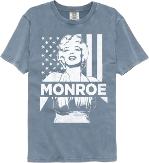 American Flag Marilyn Monroe Comfort Colors Brand T-Shirt