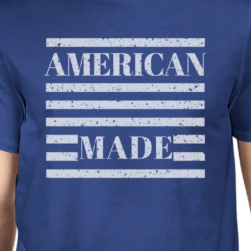 American Made Mens Unique Independence Day Design T-Shirt For Men