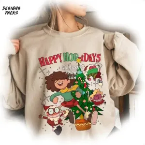 Amphibia Unisex Xmas Happy Hopidays Amphibia Anne PNG Design