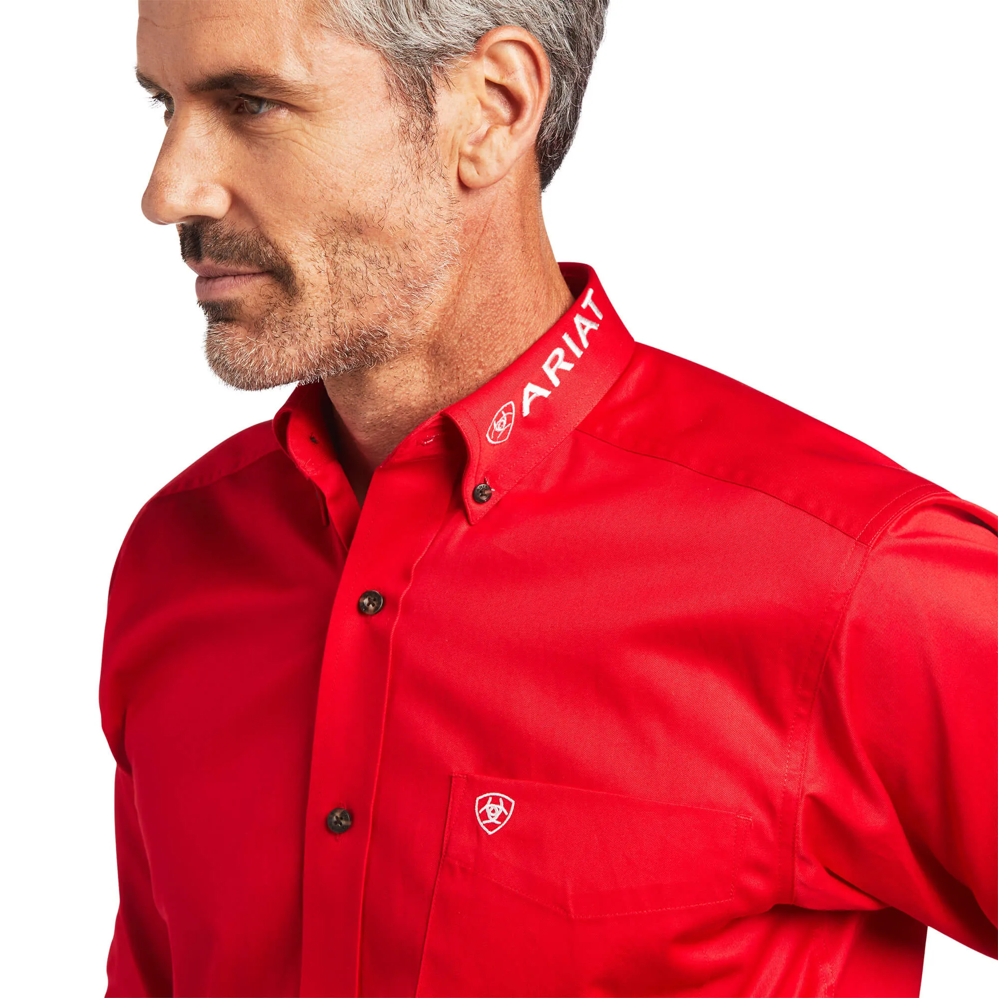 ARIAT Men's Team Logo Twill FTD LS Shirt 10040702