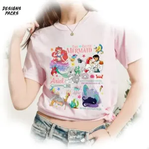 Ariel Ursula Sebastian Flounder Ariel Birthday Cartoon Ariel The Little Mermaid PNG Design
