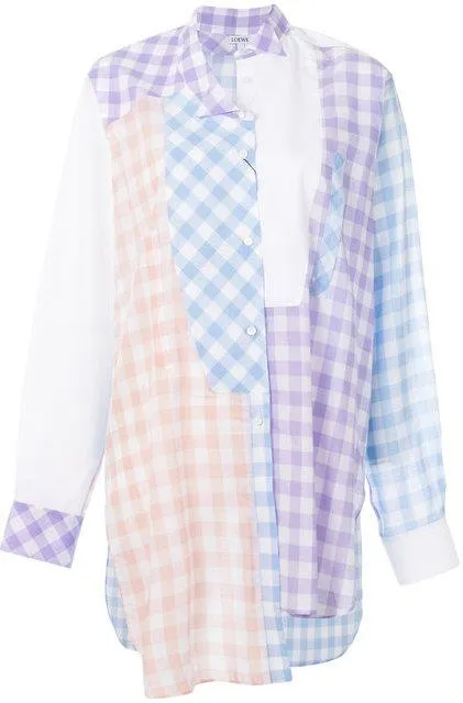 Asymmetric Check Shirt