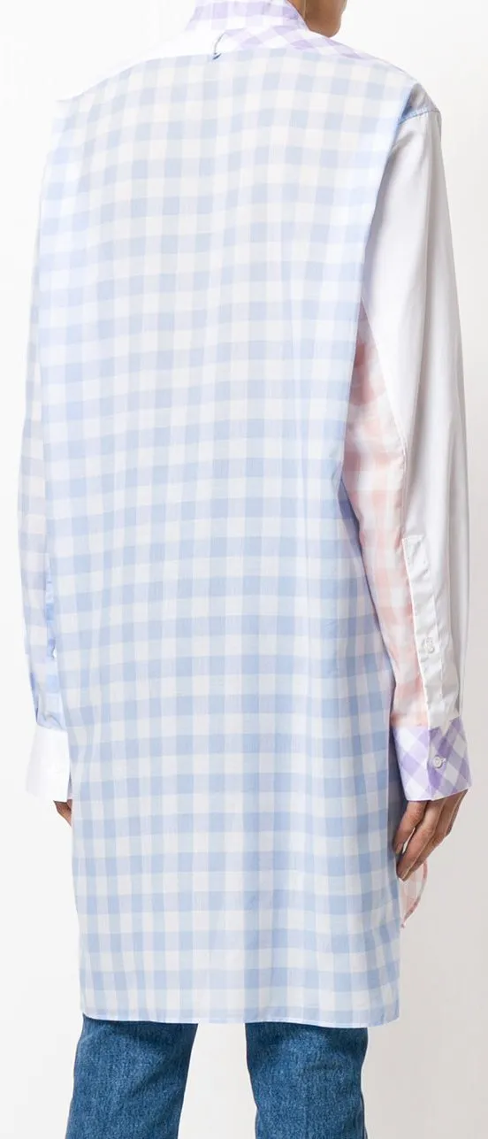 Asymmetric Check Shirt