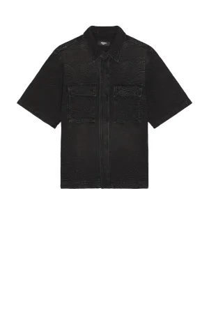 Bandana Jacquard Camp Shirt