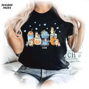 Bluey Blue Dog Family Mama Bluey Dog Coffee Mother’s Day PNG Design