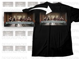 Bodybuilding Legends Last Supper Graphic Png Digital Download