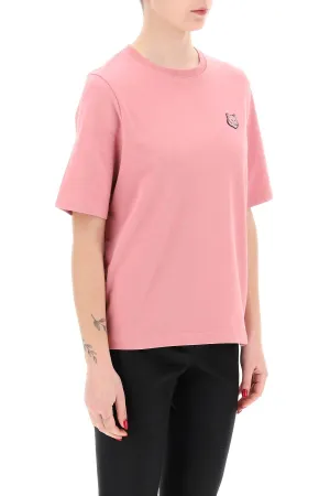 bold fox head round neck t-shirt