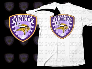 Bold Minnesota Vikings Logo Graphic Png Digital Download