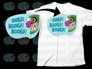 Bold Ooga Booga Booga Character Graphic Png Digital Download