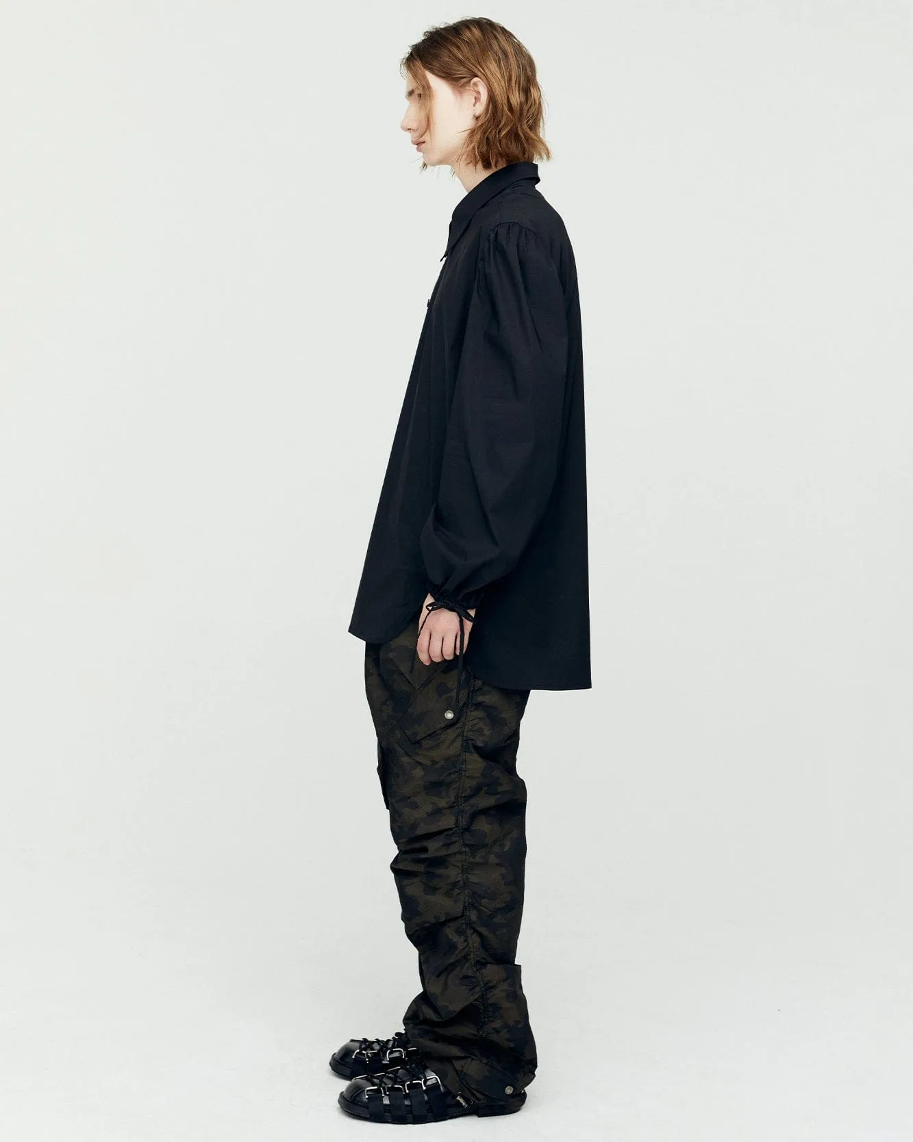 BOUQUET ASYMMETRIC SHIRTS atb1138m(BLACK)