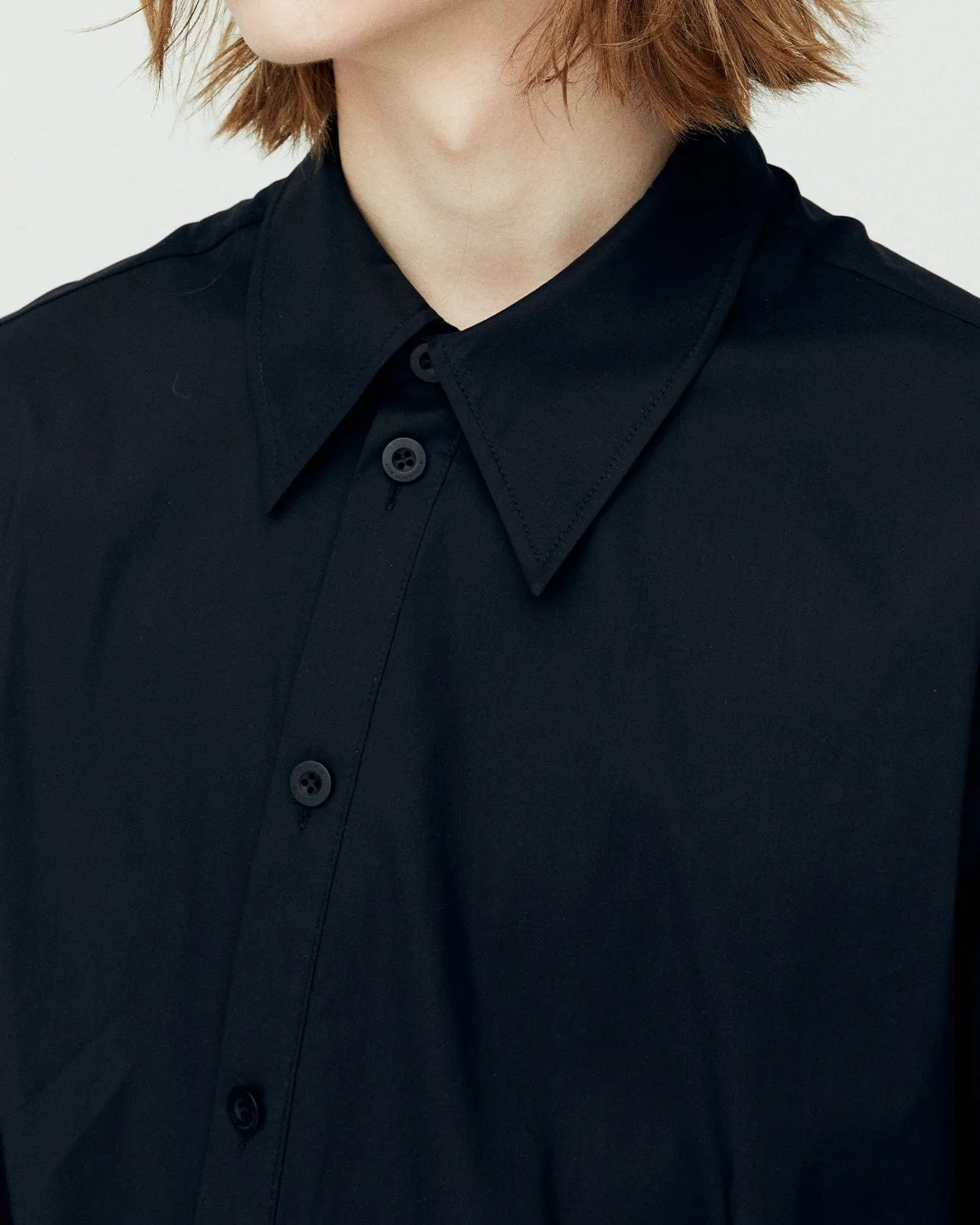 BOUQUET ASYMMETRIC SHIRTS atb1138m(BLACK)