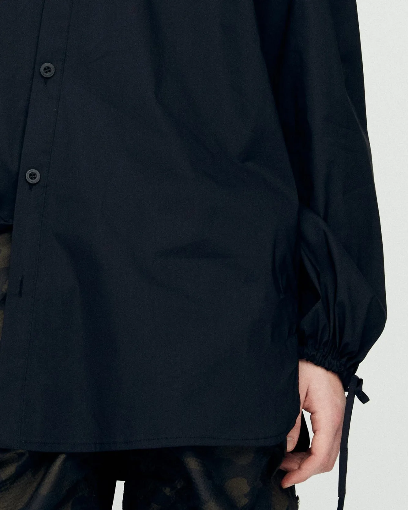 BOUQUET ASYMMETRIC SHIRTS atb1138m(BLACK)