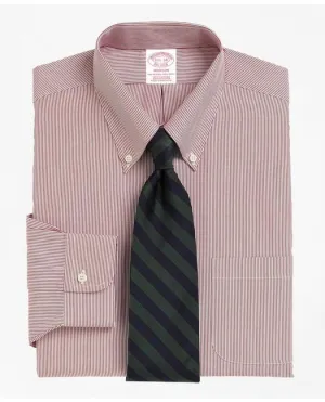 Brooks Brothers Men's Madison Relaxed-Fit Dress Shirt Red