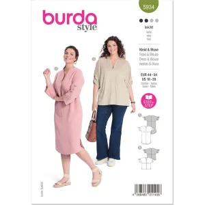 Burda Style Pattern 5934 Misses' Dress and Blouse B5934