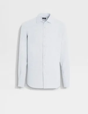 Cashco Shirt | Light Blue/Off White