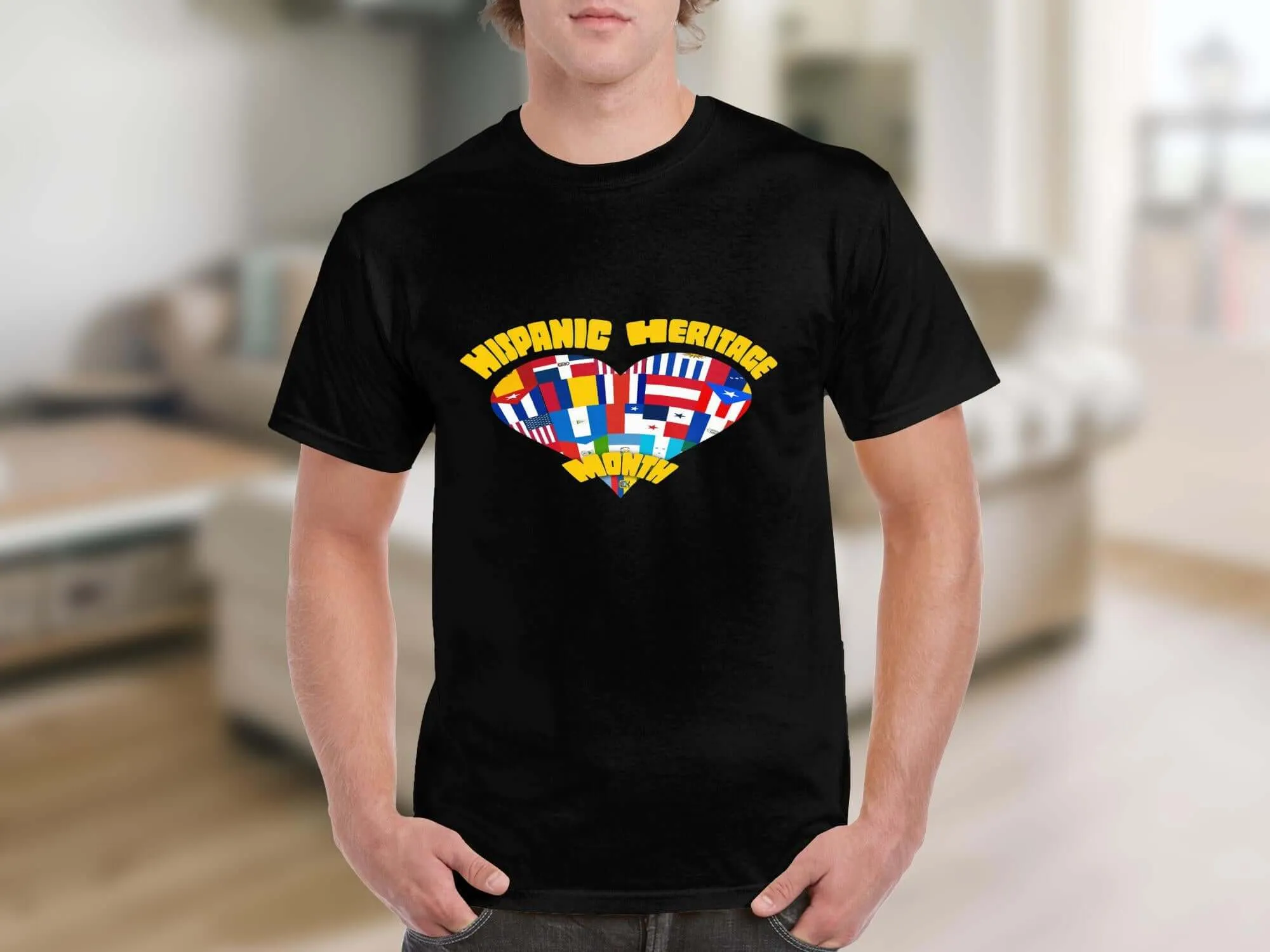 Celebrate Hispanic Heritage Month Heart T-Shirts