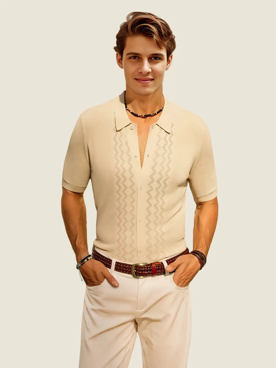 Classic Knit Summer Polo Shirt