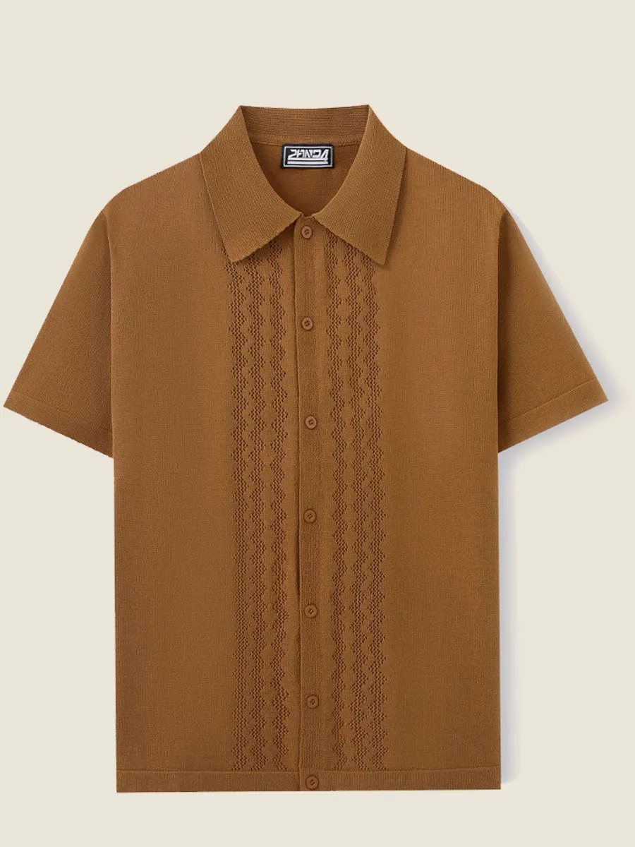 Classic Knit Summer Polo Shirt
