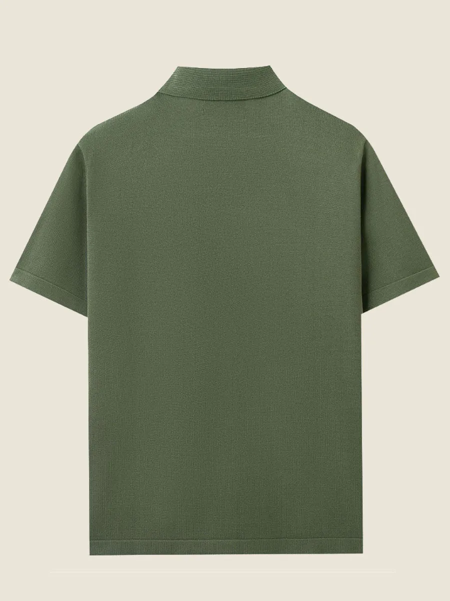 Classic Knit Summer Polo Shirt