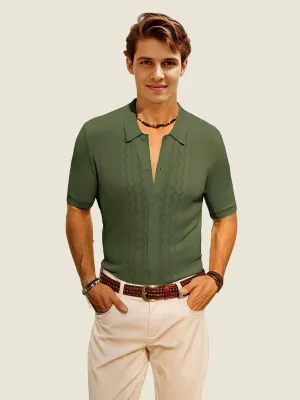 Classic Knit Summer Polo Shirt