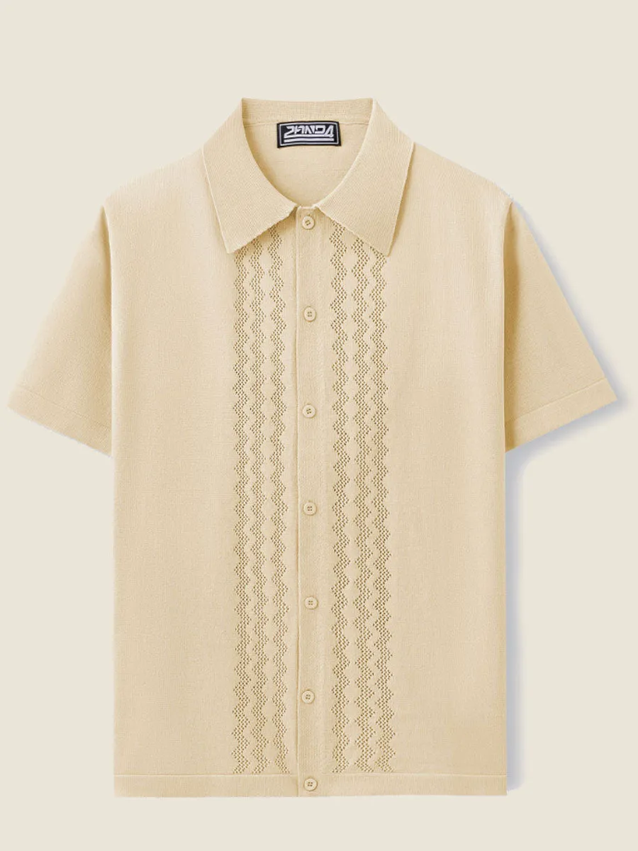 Classic Knit Summer Polo Shirt