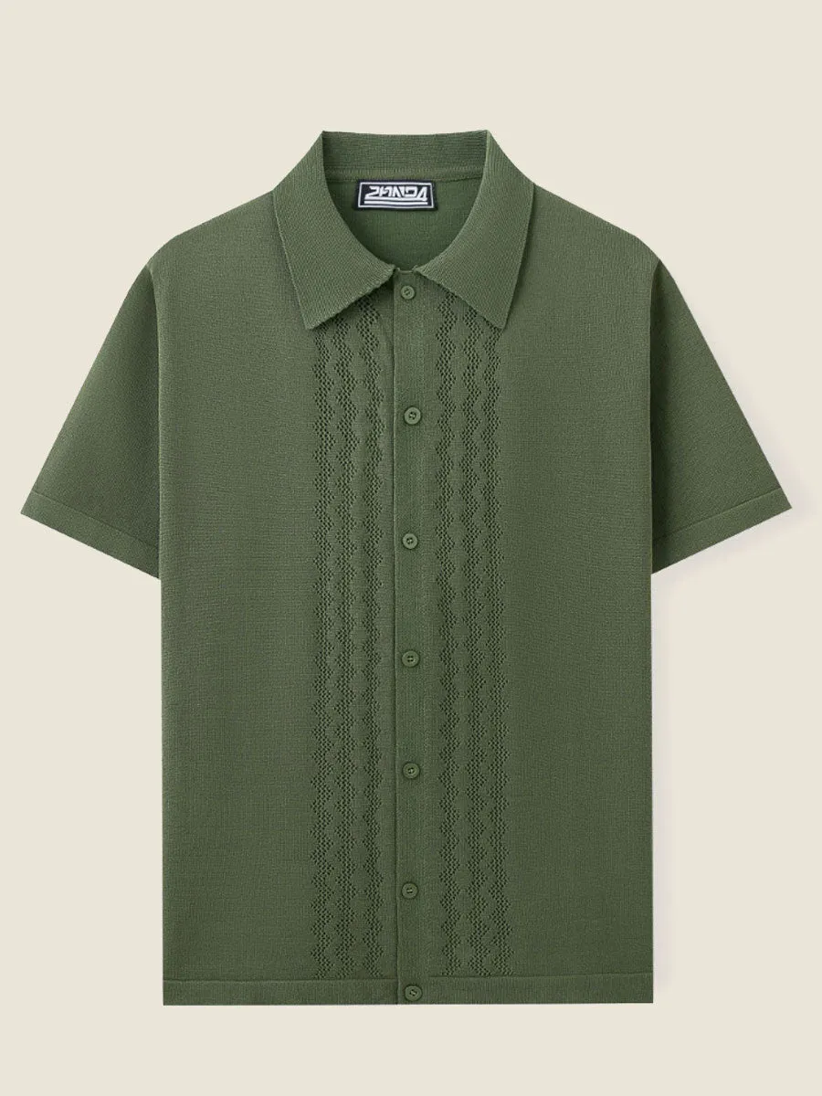 Classic Knit Summer Polo Shirt
