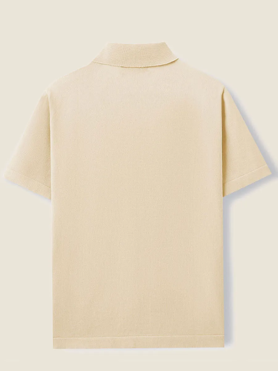 Classic Knit Summer Polo Shirt