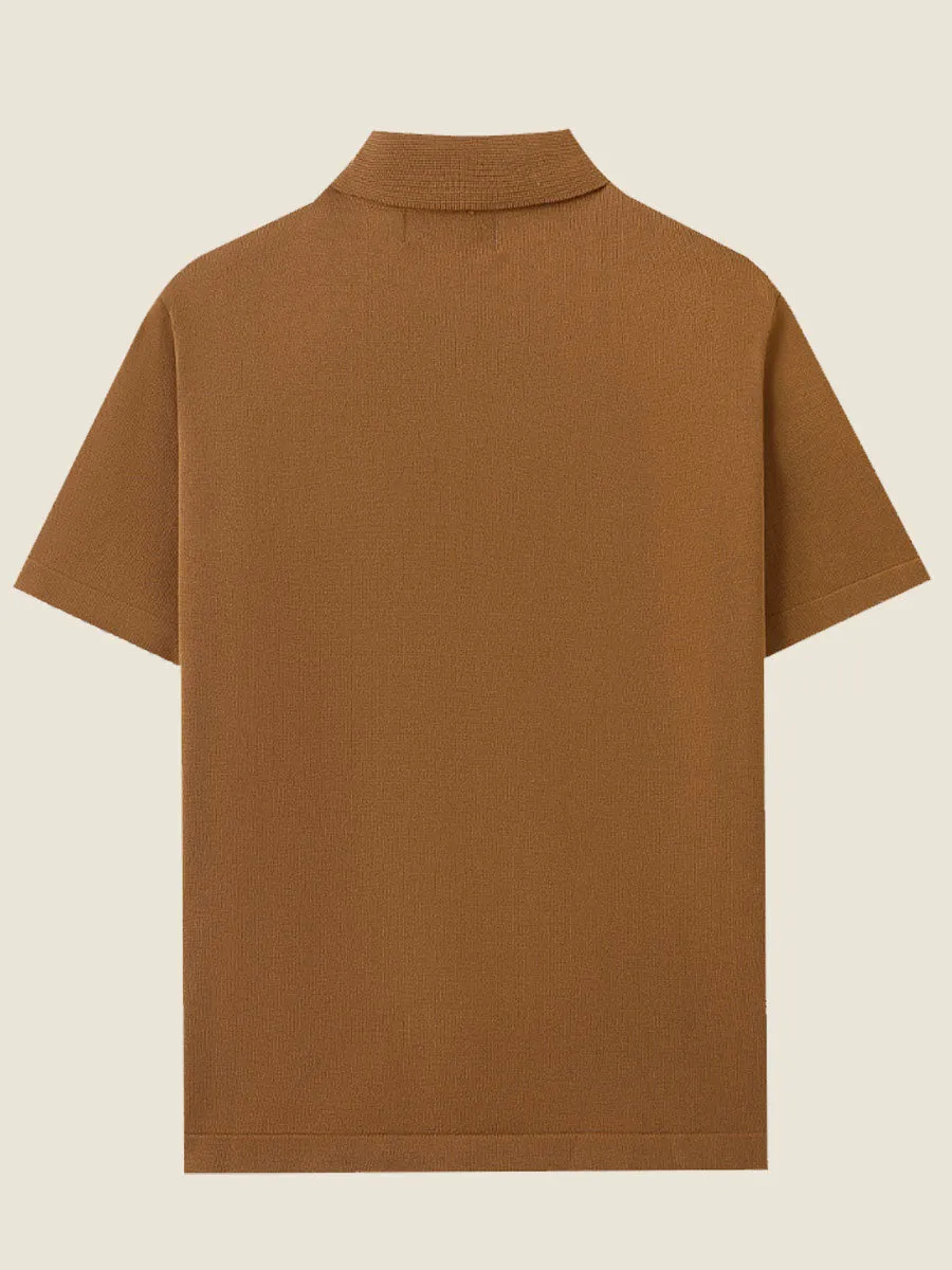 Classic Knit Summer Polo Shirt