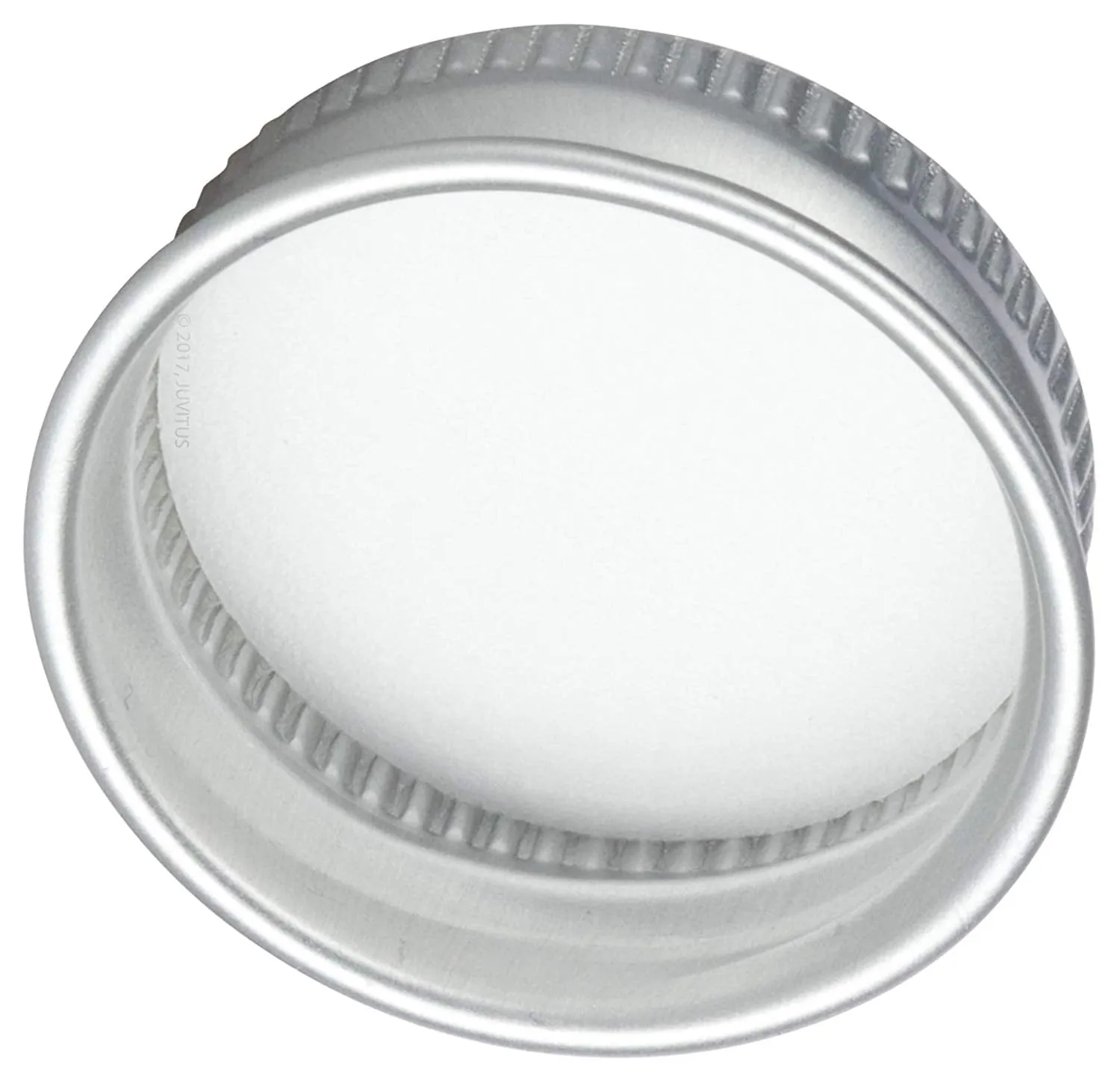 Clear Glass Wide Mouth Screw Bottle with Silver Metal Cap (12 Pack)