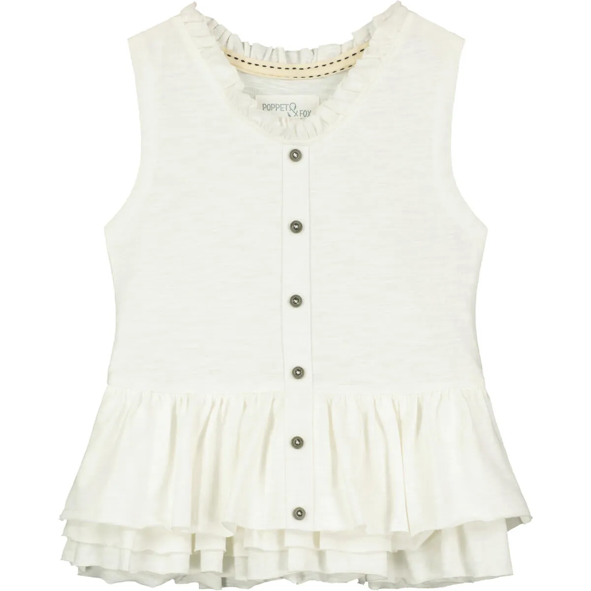 Cream Peplum Top..
