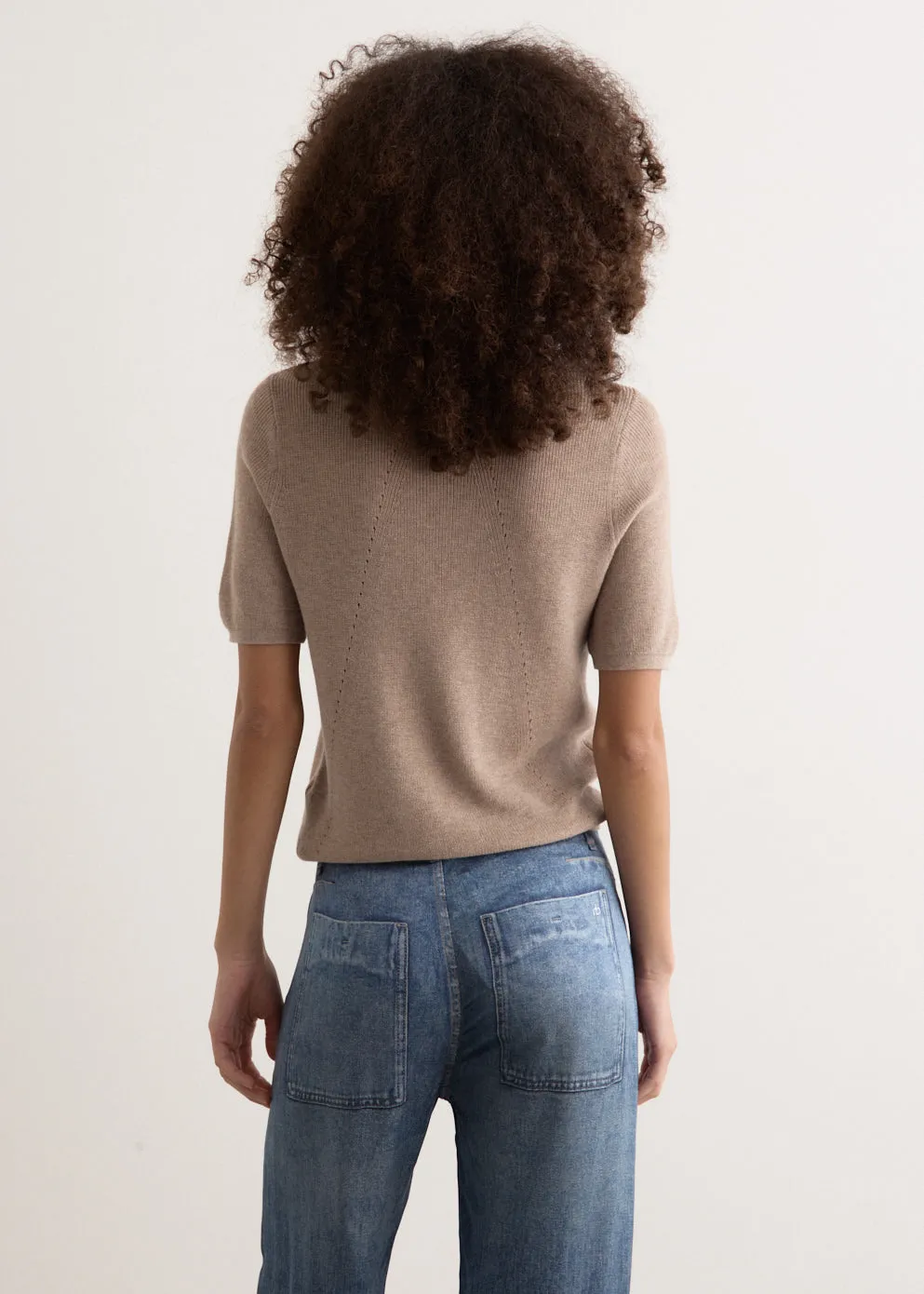 Darcey Cotton Cash Short Sleeve Polo