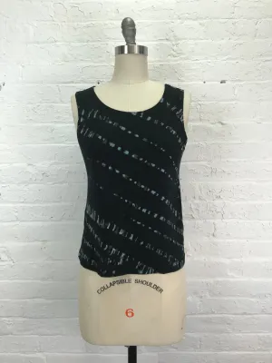 Eileen Tank Top in Blue Hieroglyphics