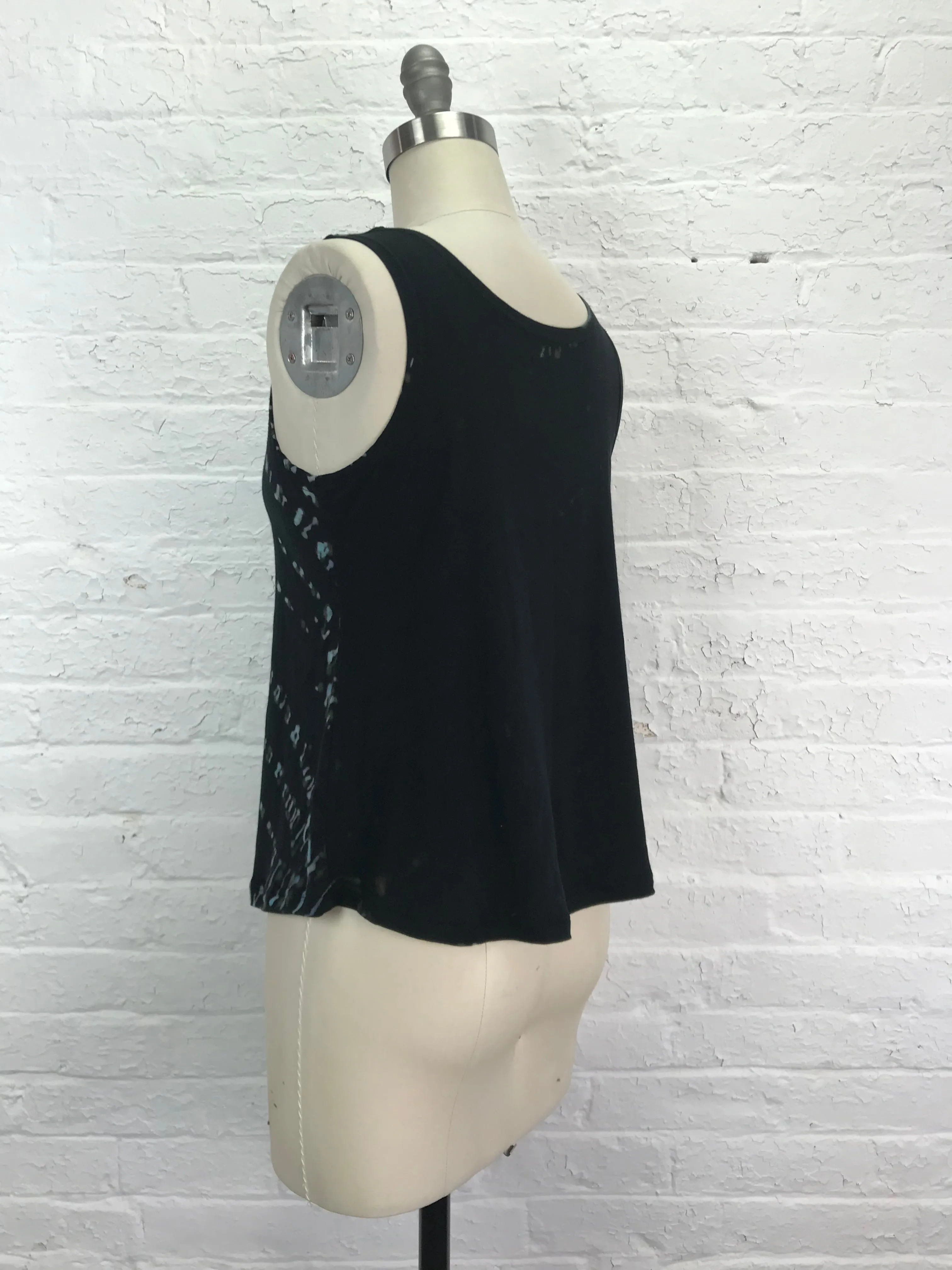 Eileen Tank Top in Blue Hieroglyphics