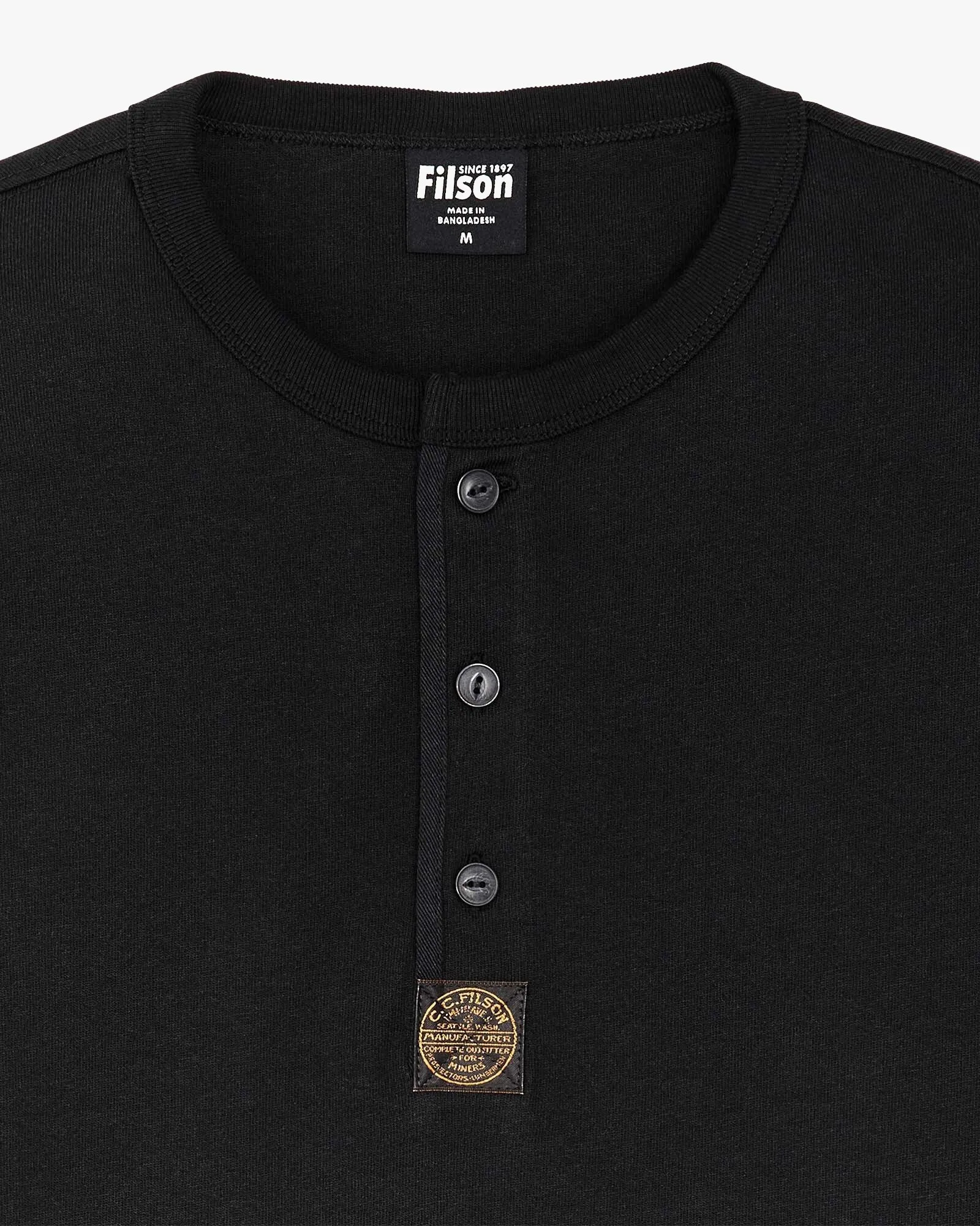 Filson Frontier S/S Henley - Black