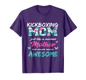 Funny Kickboxing Mom T Shirt Sports Mother TShirt