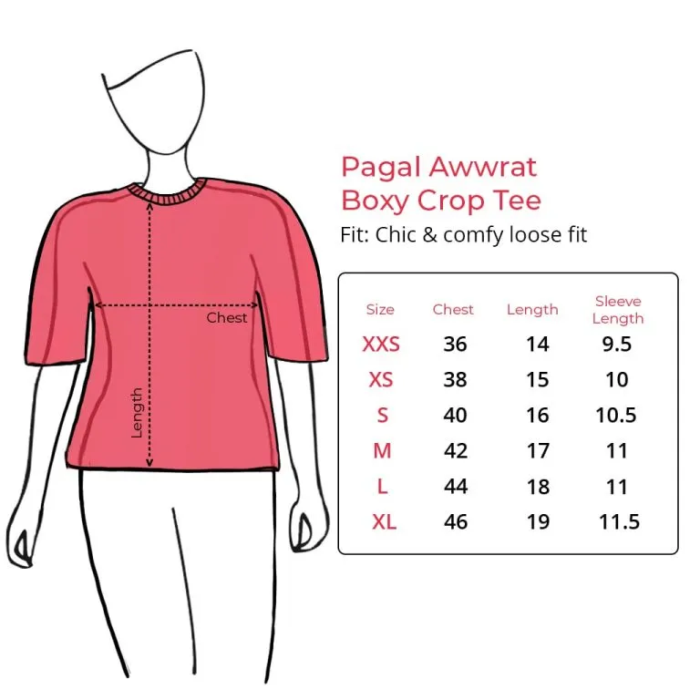 Hahahano - Oversize Crop Tee