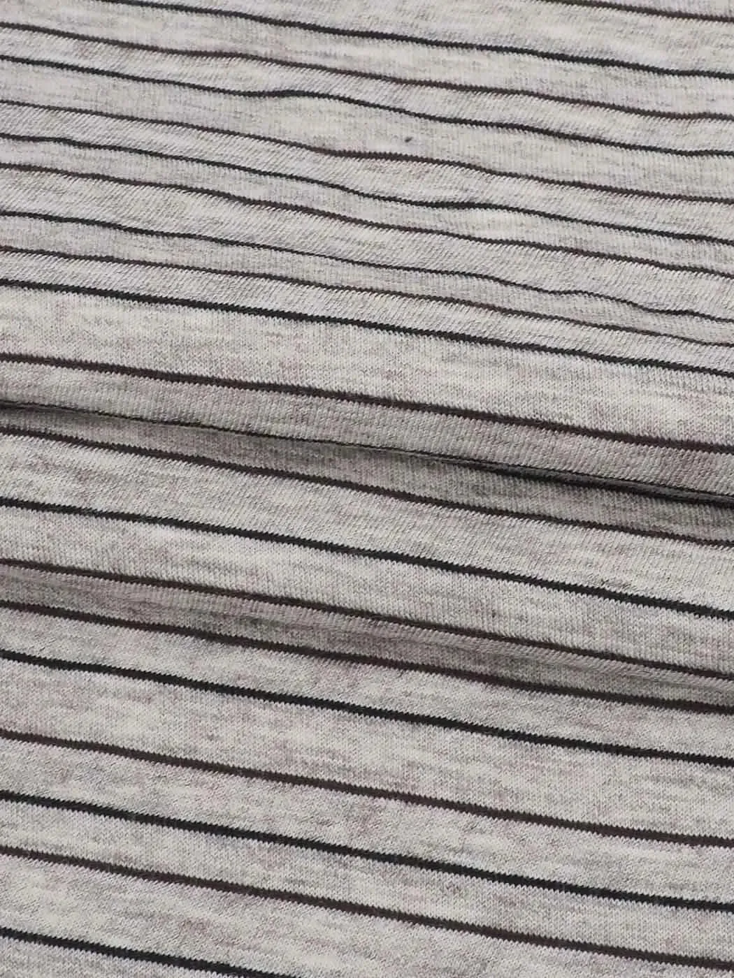 Hemp , Organic Cotton & Yak Light Weight Stripe Jersey ( KJ35A809A )