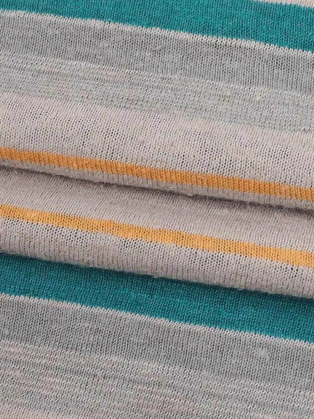 Hemp , Recycled Poly & Tencel Mid Weight Yarn Dyed Jersey ( KJ21D903B / KJ21D903C )