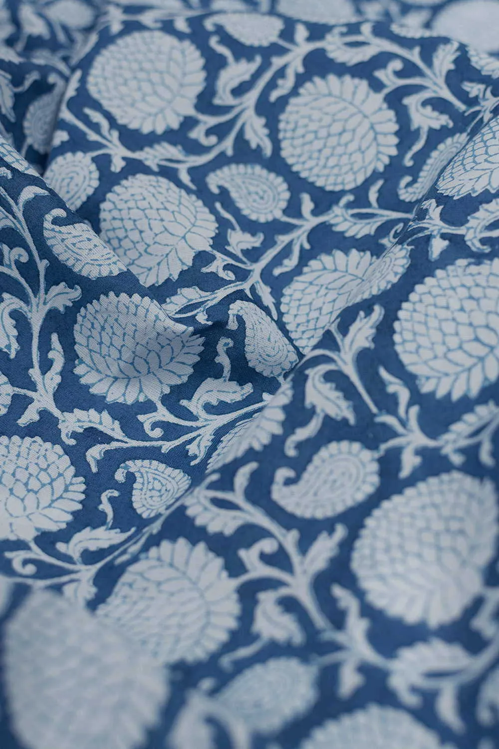 Intricate Design on Sanganeri Cotton Fabric