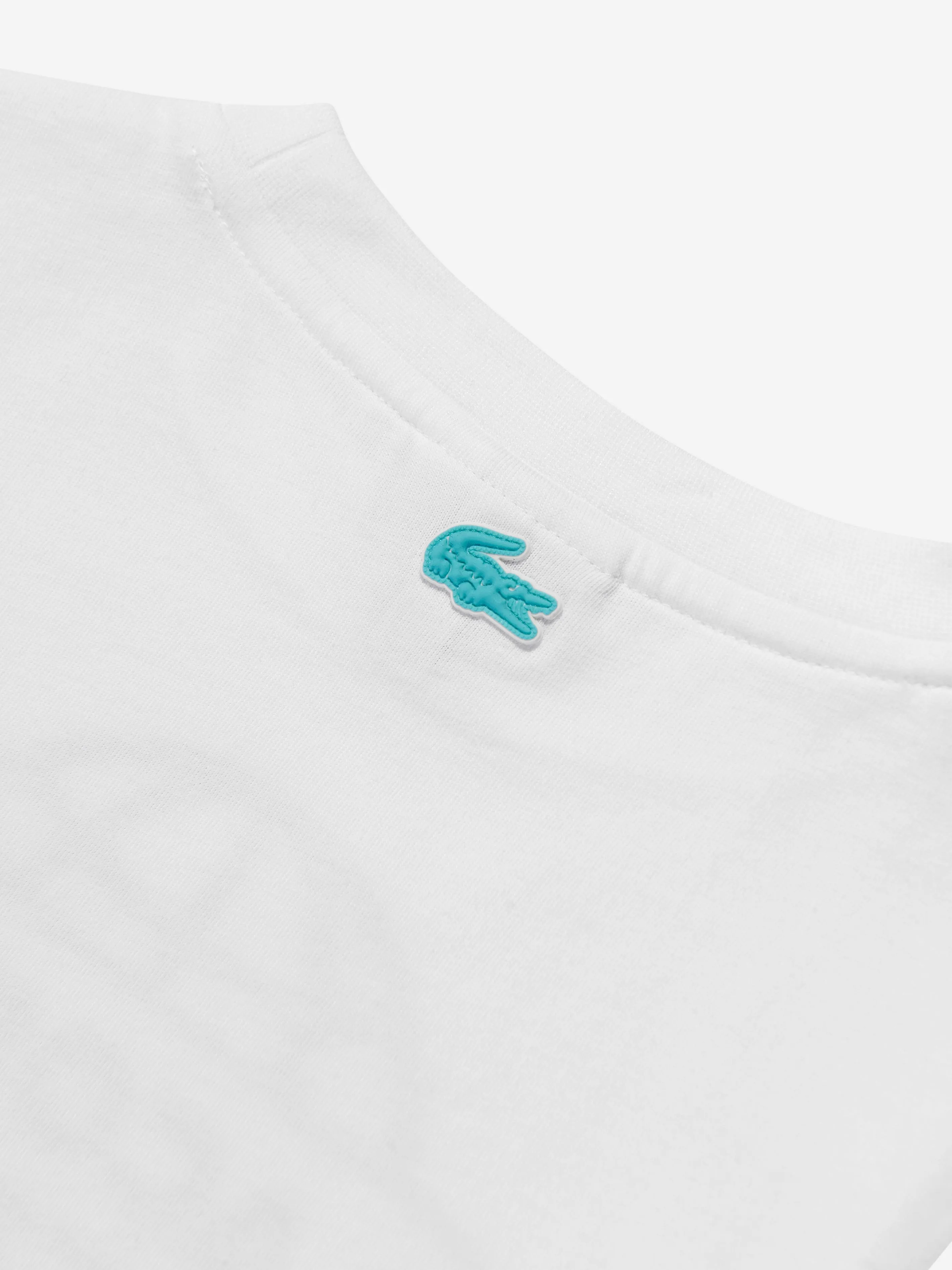 Lacoste Kids Logo T-Shirt in White