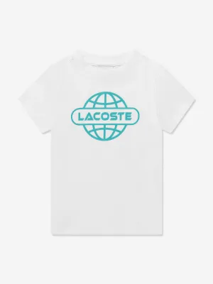 Lacoste Kids Logo T-Shirt in White