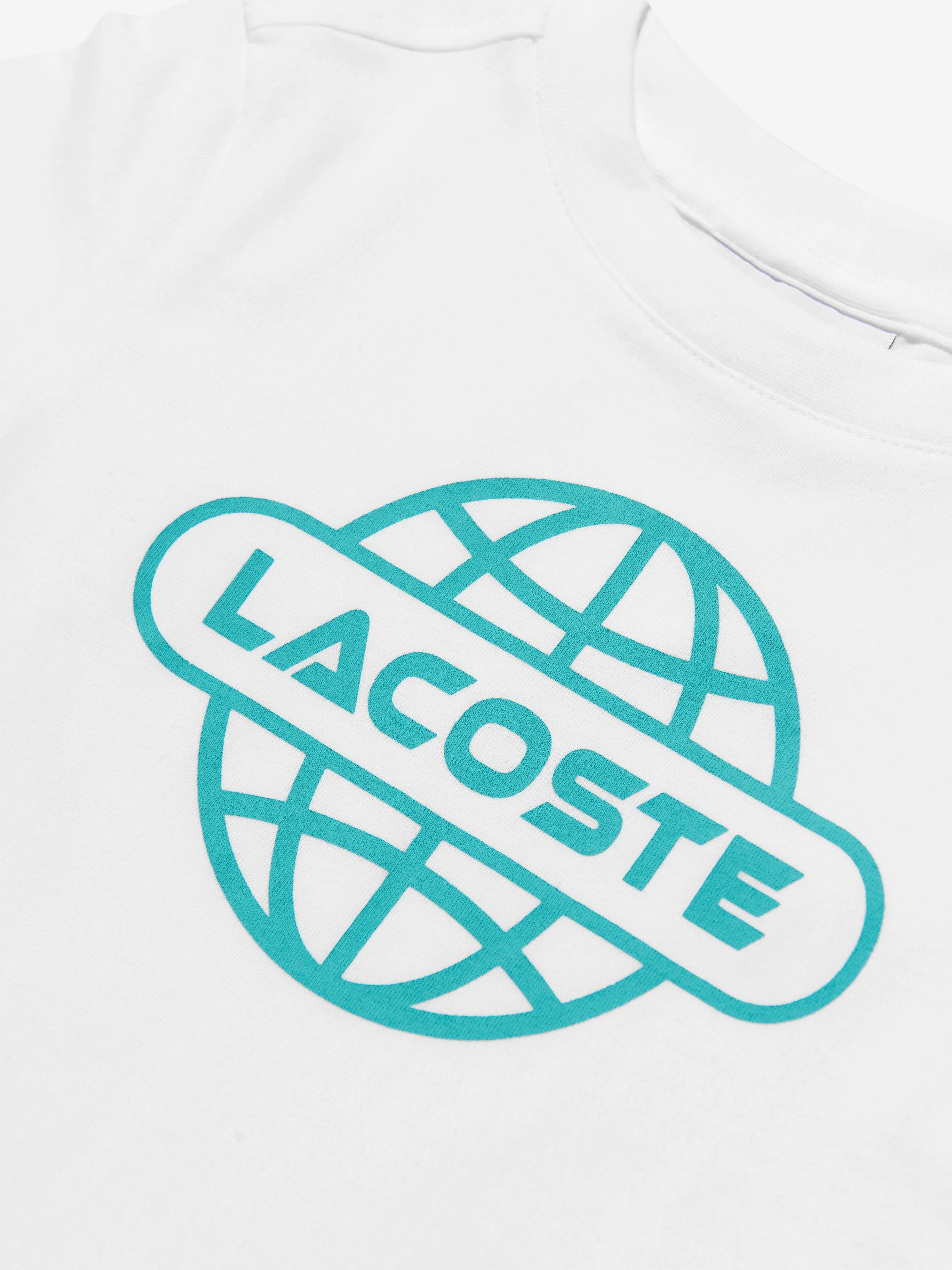 Lacoste Kids Logo T-Shirt in White