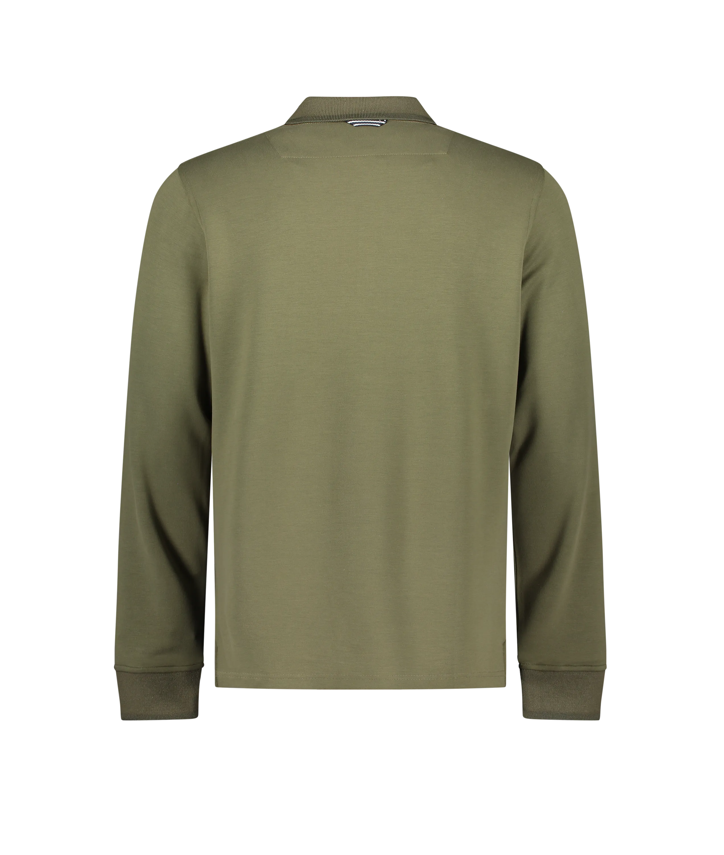 Legra Zip Neck Lux Jersey Long Sleeve Polo - Green